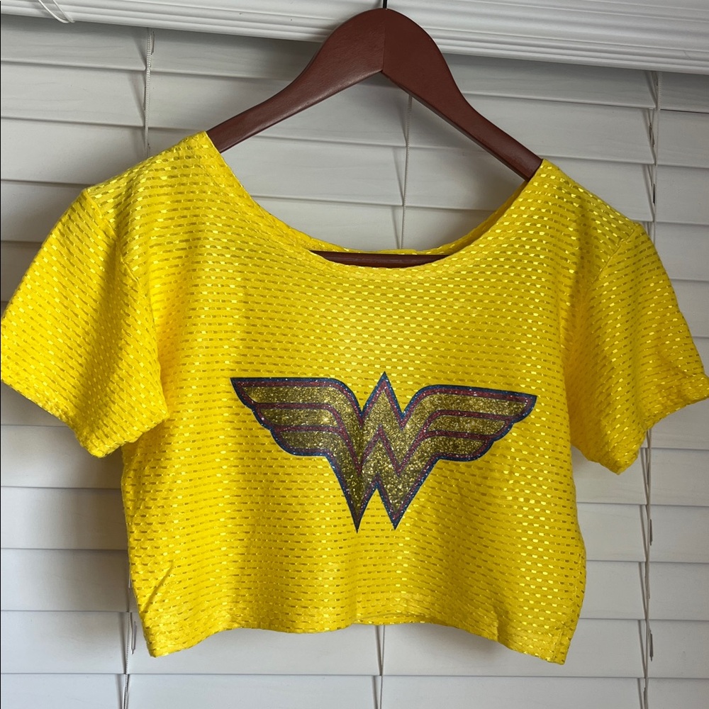 Yellow Wonder Woman Crop Top
